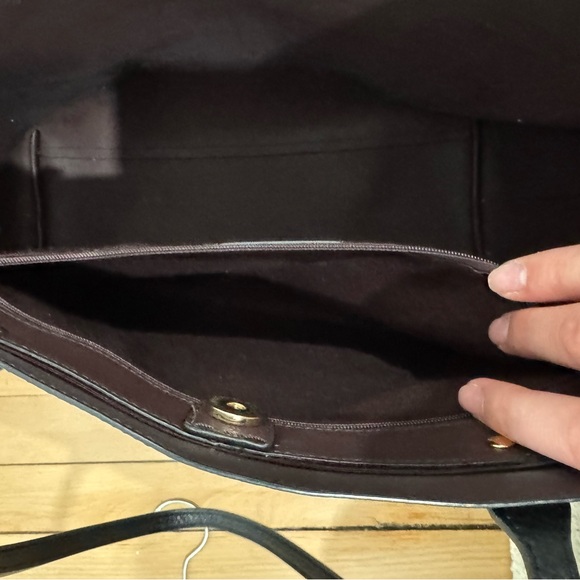 Coach City Tote in Black with Gold Accents - Picture 5 of 6